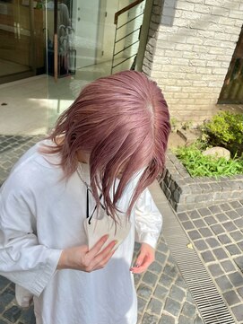 シスタ(SISTA) ケアブリーチカラーピンクベージュ髪質改善