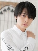 長めバングがレトロsexyなアッシュブラックショートn札幌月寒