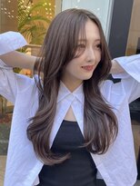 ノイ(noi) 顔周りレイヤーカットグレージュカラーくびれボブベージュカラー