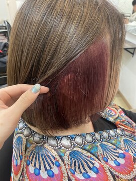 オーリーヘアー(Olliy hair) 白髪ぼかしハイライト×イヤリングカラー/30代40代50代