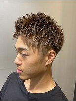 リレーションメンズヘアー(RELATION MEN'S HAIR)&nbsp;アップバングショート/ナチュラルブラウン