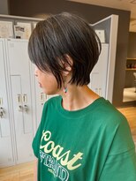 バランス ヘアーアンドアイラッシュ 野田店(balance.)&nbsp;白髪ぼかしハイライト×ショートボブ