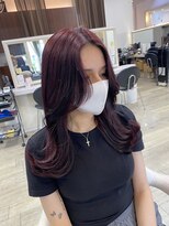 クレス 武蔵浦和店&nbsp;顔まわりレイヤー韓国風巻き髪