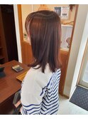 ピンク系の艶カラー