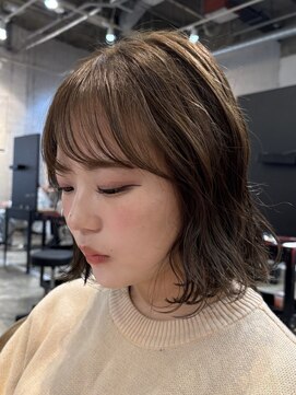 ノラ ヘアーサロン(NORA HAIR SALON) 切りっぱなしボブブリーチなし透明感カラー