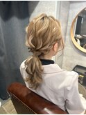 【ローポニー】天神/天神駅/ヘアセット/早朝