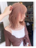 レニーバイエース(LANY by ACE)&nbsp;LANY横浜　ピンクベージュ×ウェーブ巻き