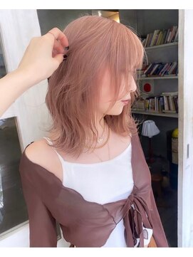 レニーバイエース(LANY by ACE) LANY横浜　ピンクベージュ×ウェーブ巻き