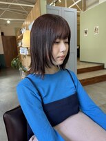 キュオンシア(CUEON. ciea)&nbsp;顔まわりレイヤー×ボルドーカラー