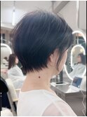 似合わせカットフェミニンショートメルティカラー髪質改善