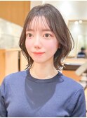 大人可愛い20代30代40代50代ウルフレイヤーボブ丸みショートボブ
