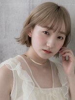 ポケット 福島店(POCKET) イメチェン/ホワイトブロンド/外ハネボブ/ワイドバング/福島42