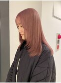 【 ito / 梅田 】ピンクカラー×レイヤースタイル