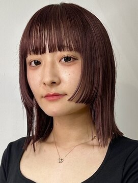 シェノン 心斎橋(CHAINON) 姫カット/レイヤーカット/顔周りカット/前髪/ボルドーカラー