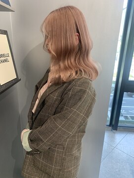 ペレ 梅田(PELE) ホワイトグレージュ/デジタルパーマ/チェリーブラウン/梅田