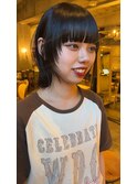 大人綺麗な小顔襟足スッキリショートボブ　30代40代50代