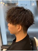 20代ツイストスパイラル◎韓国風マッシュ×束感メンズパーマ