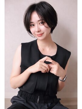 ジュベ 別府店(juve.) 別府ショートボブ顔まわりレイヤーカット髪質改善カラー30代