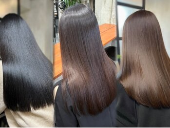 サクラ 岐阜(SAKURA)の写真/【岐阜/若宮】髪質改善トリートメントでうるツヤ美麗ヘアが叶う☆ずっと触っていたくなる指通りを体感して!