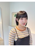 韓国/くびれヘア／メルティカラー［大阪梅田駅/ボブ／韓国］