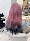 ピンク×ブラック