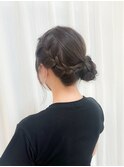 編み込みお団子