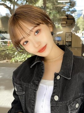 ギークス(GEEKS) 【GEEKS渋谷】レイヤーショート/ココアブラウン/冬ヘア/襟足短め