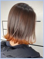 パレット 町田店(PALETTE)&nbsp;裾オレンジボブ　町田/町田駅/町田店