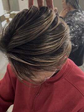 ラック 表参道(LUCK) メンズベージュバレイヤージュ