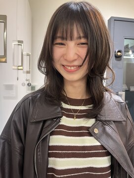 シール 梅田(CIRR) 小顔見せ顔まわりレイヤー × ナチュラルミディ