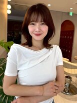 ジーナ 月島(Zina)&nbsp;＊ダークアッシュレイヤーボブ＊美髪【Zina月島】