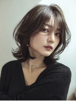 ハーツ(Heart's)&nbsp;ミディアムレイヤー×白髪ぼかしカラー30代40代50代60代