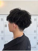 波巻きパーマ