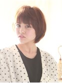 【 scintiller】柔らかい質感の前下がりグラデーションボブ