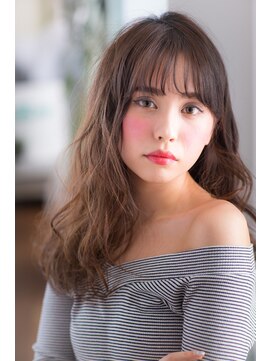 ヘアーアートシフォン 池袋西口店(Hair art chiffon) ブルージュのアシメで似合わせカットヴェールウェーブ 池袋