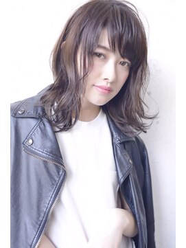 マノン バイ エイチ(MANON by H) 《MANON》鎖骨ミディ×透けるベージュカラー