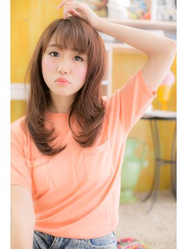 ミック 日暮里店(miq) シースルーバング♪のニュアンスカールｂ