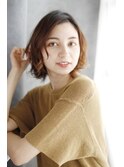 お手入れ簡単ゆるふわボブ