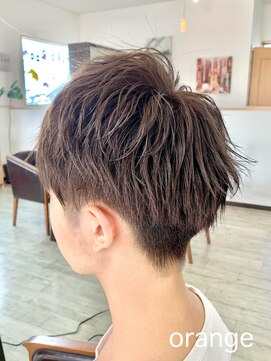 オレンジ(orange) 【orange大分賀来】メンズツーブロックマッシュ波ウェーブ