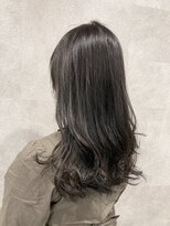 エン(en)&nbsp;波ウェーブ大人ラベンダーアッシュカラー