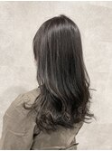 波ウェーブ大人ラベンダーアッシュカラー