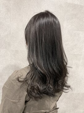 エン(en) 波ウェーブ大人ラベンダーアッシュカラー