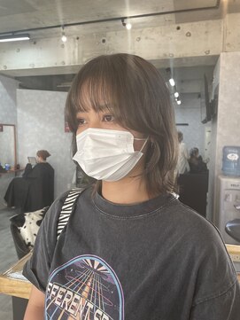 シールドヘアー 沖縄 新都心(C'LD Hair) [C'LD]フェイスレイヤー×ミルクティー