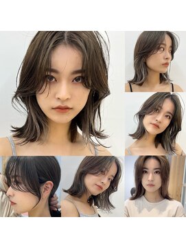 アフロートリノ(AFLOAT Leino) 【修】20代30代40代◎透明感カラー×韓国切りぱなしボブ