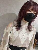 リアイス(Re:ICE)&nbsp;チェリーピンクフェザーミディアムウルフ