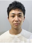 ビジネスショートスパイキーショートツイストパーマツーブロック