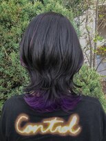 セットアップ 岡山北長瀬店(SET-UP)&nbsp;インナーカラー バイオレット ウルフ 推しカラー