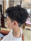 スパイキーショートパーマ