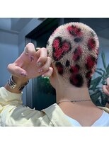 レコ 渋谷(LECO) ヒョウ柄デザイン坊主