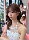 韓国ヘア/前髪あり/顔まわりカット/くびれヘア/